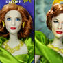 Cate Blanchett as Lady Tremaine doll repaint