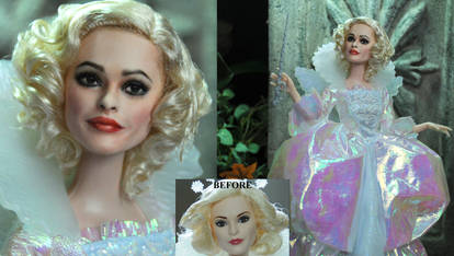 Helena Bonham Carter Fairy Godmother doll repaint