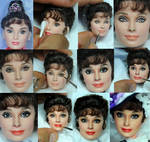 Repaint Process - My Fair Lady Audrey Hepburn doll by noeling