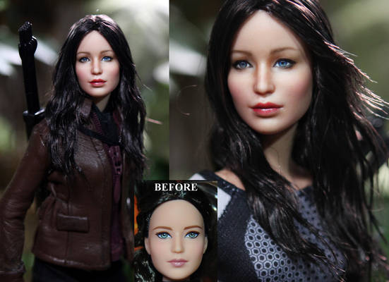 Hunger Games Katniss Everdeen doll custom repaint