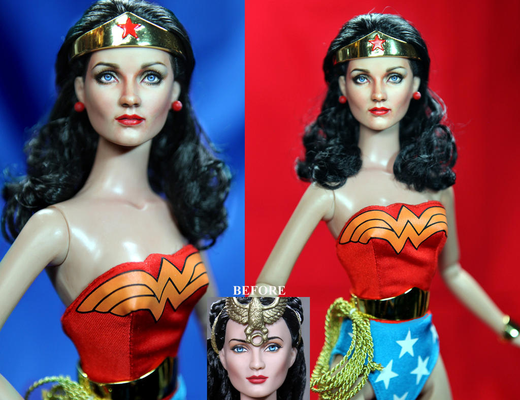 Doll Repaint - Lynda Carter as Wonder Woman