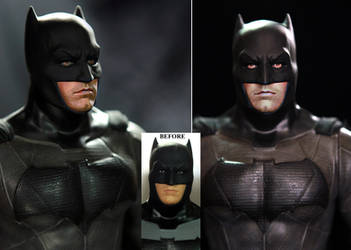 Ben Affleck Batman custom doll / figure repaint by noeling