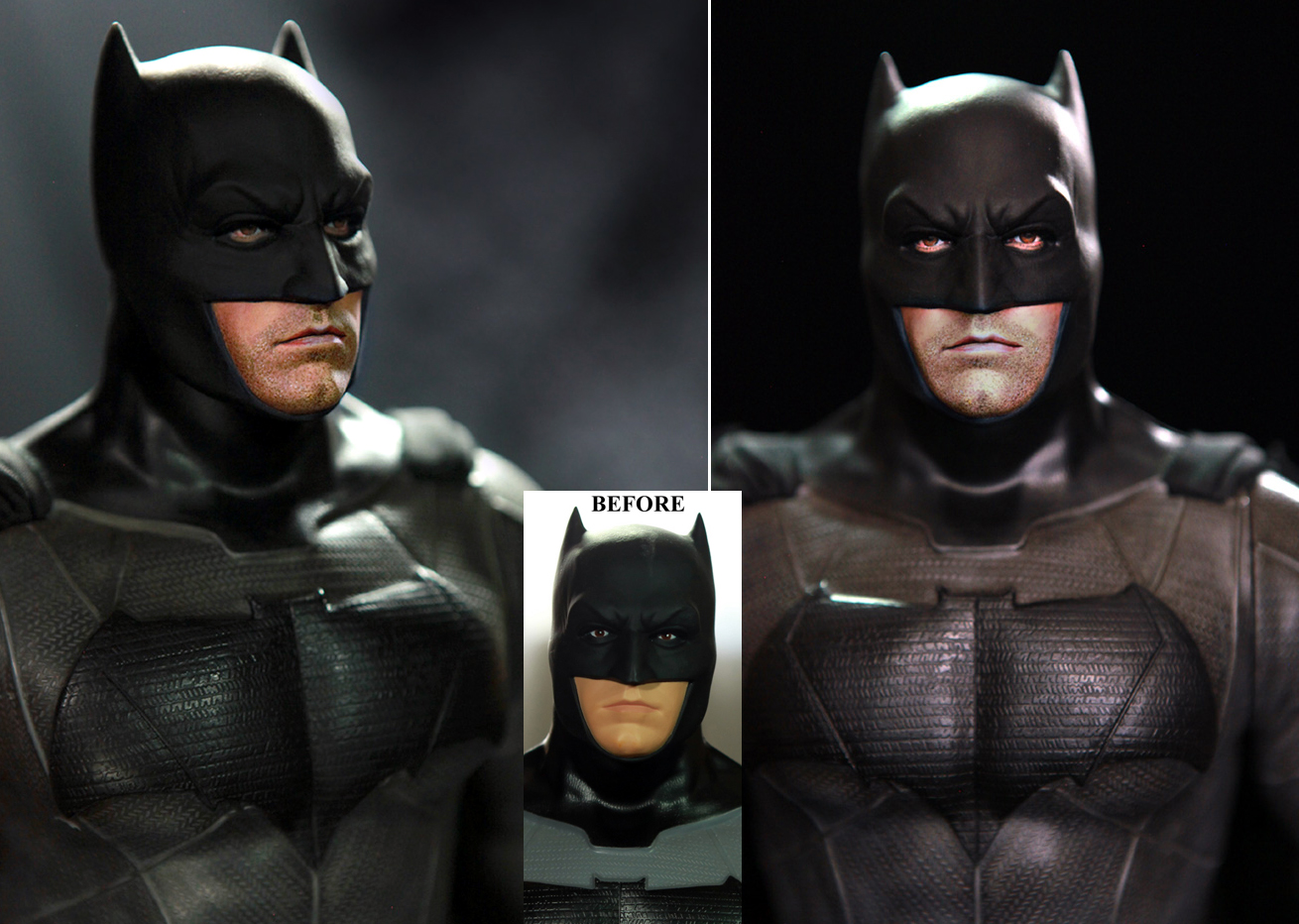 Ben Affleck Batman custom doll / figure repaint