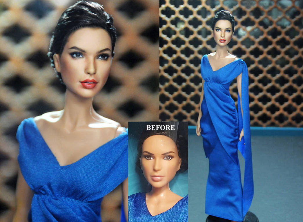 Gal Gadot Wonder Woman Diana Prince doll repaint by noeling