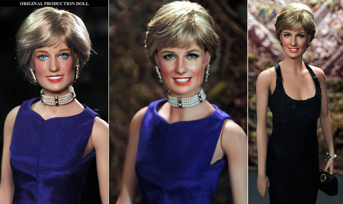 Princess Diana custom doll repaint by Noel Cruz by noeling