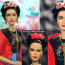 Frida Kahlo custom doll repaint by Noel Cruz