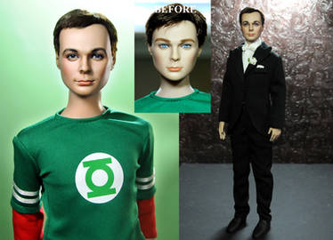 The Big Bang Theory Sheldon Cooper doll repaint