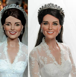 Doll Repaint Kate Middleton Duchess of Cambridge