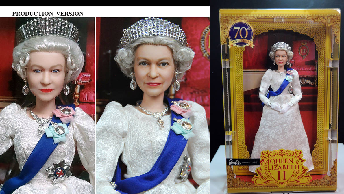Doll Repaint - Mattel Queen Elizabeth II Doll