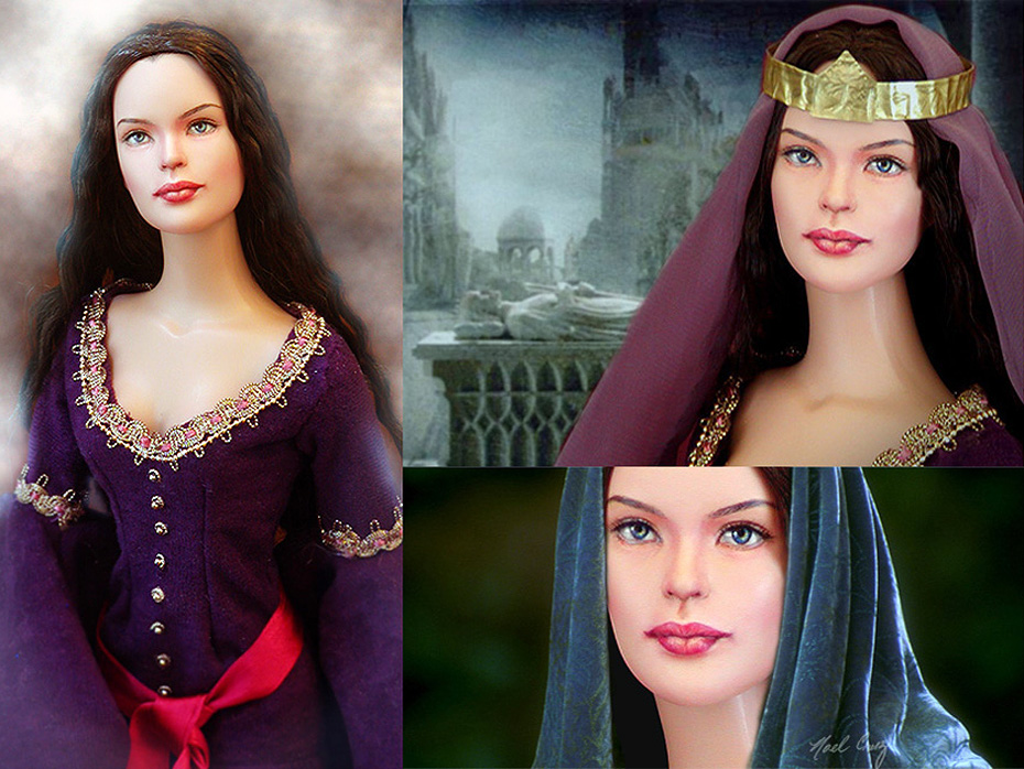 Doll repainted as Arwen