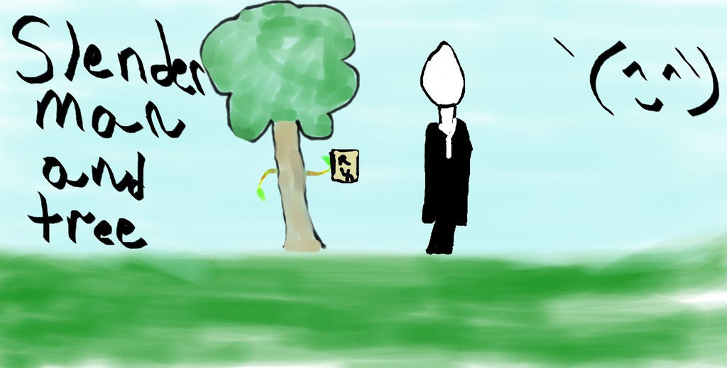 Slenderman and Tree by MaikoSatoru on DeviantArt