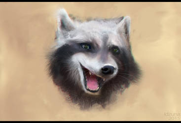 Character Concept Portrait - Jocund Raccoon