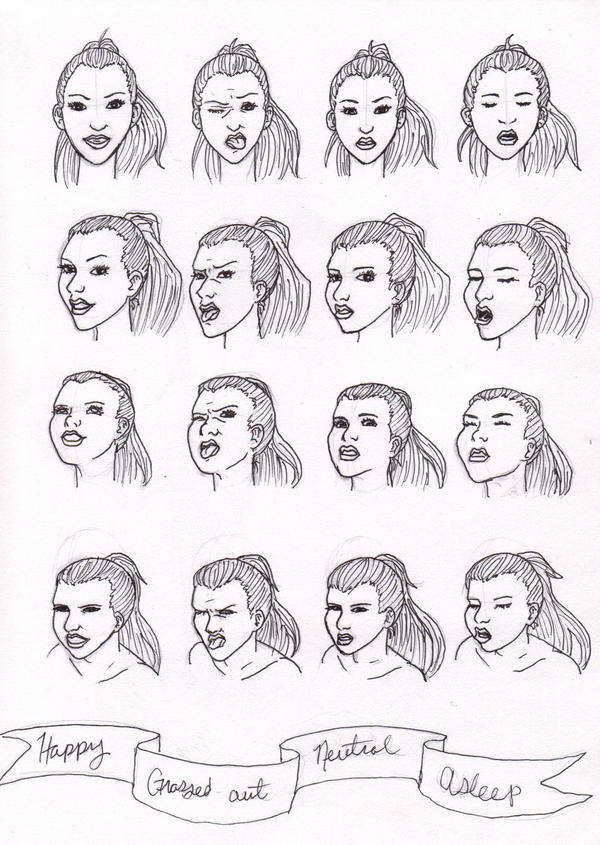 Expression Studies Reference Expression Study II by nateeka on DeviantArt
