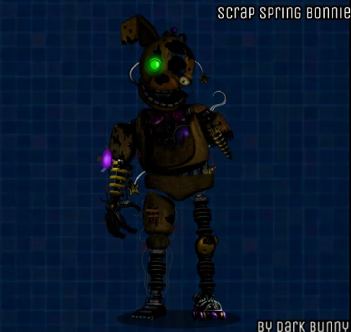 Scrap Springy Scrap Spring Bonnie by DarkBon on DeviantArt
