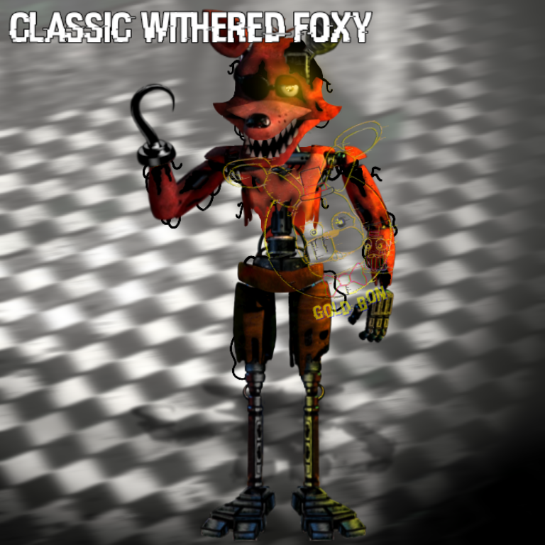 FNAF 2 Withered Foxy full body by Enderziom2004 on DeviantArt