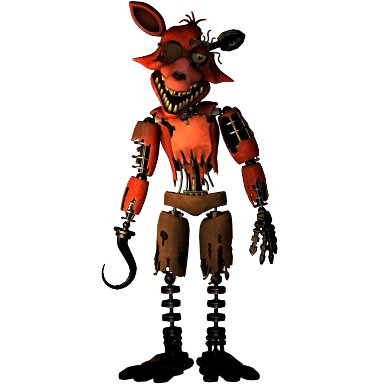 Withered Foxy V2 Full body render [FNaF Blender] by TRAWERT