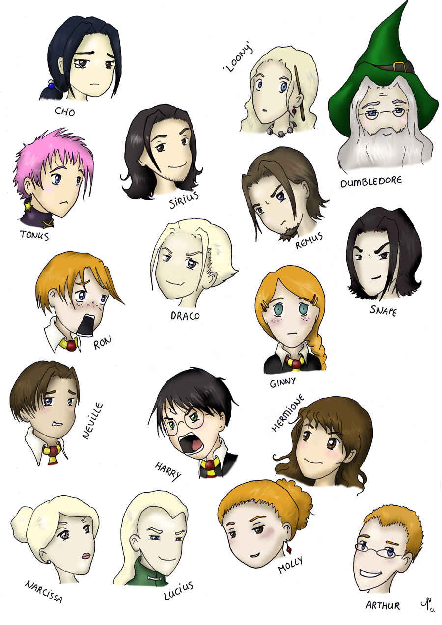 Harry Potter Chibi's Colour