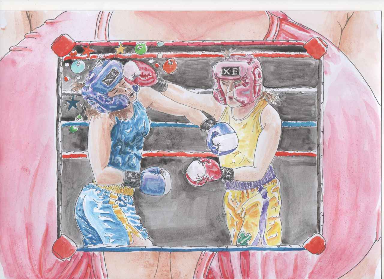 Women boxing by Saverio87 on DeviantArt