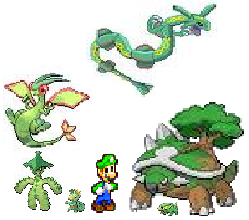 luigi's pokemon team sprite