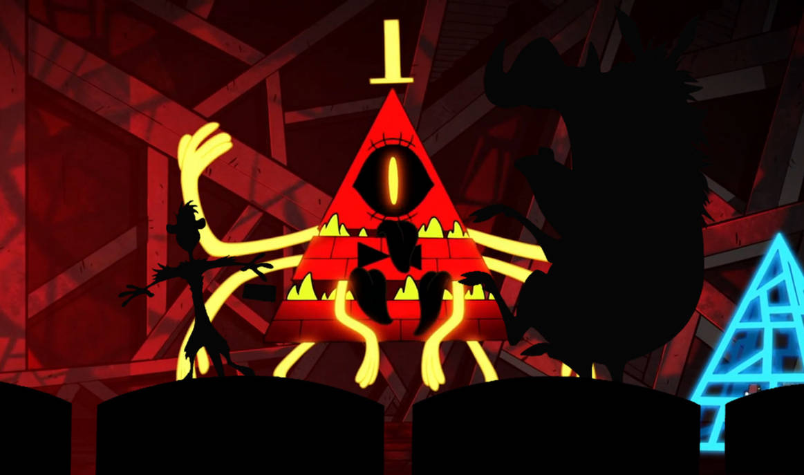 Bill Cipher scared Timon and Pumbaa by Disneydude94 on DeviantArt