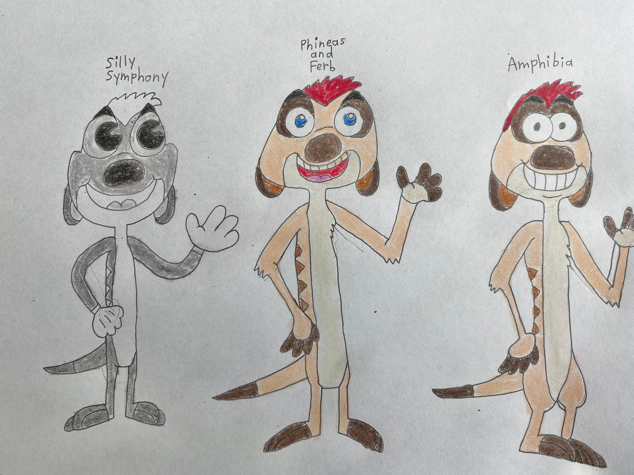 Timon in Different Styles by Disneydude94 on DeviantArt