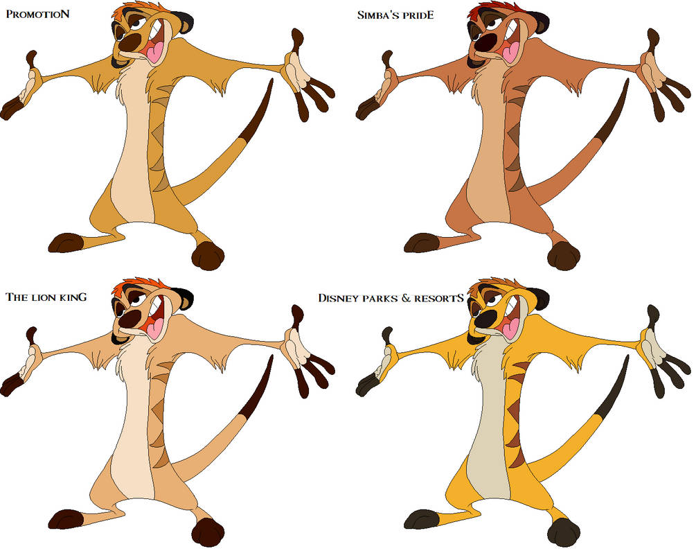 Timon - Color Palette by Disneydude94 on DeviantArt