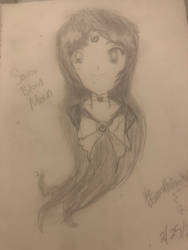 Sailor Blood Moon Bust Sketch