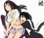 Noragami Yato and Hiyori Colored by Osama00