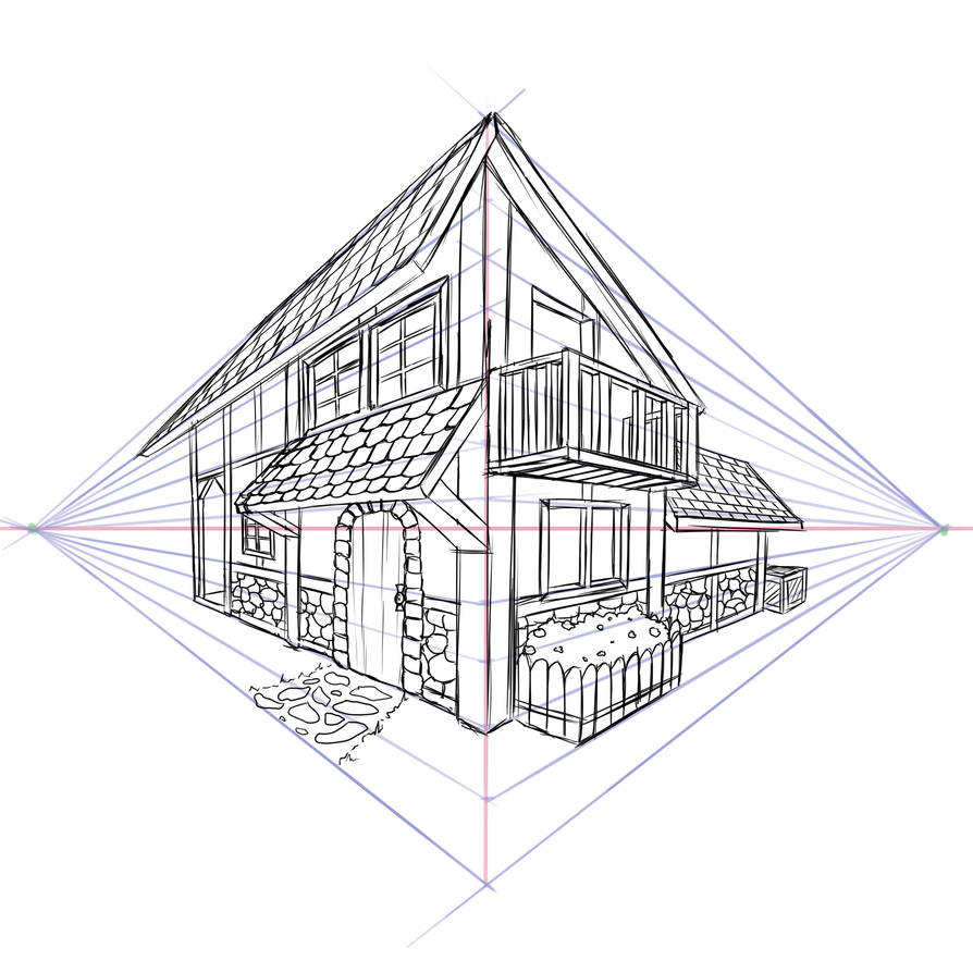 Drawing Practice House Drawing Practice 3 by HaryuChan on DeviantArt