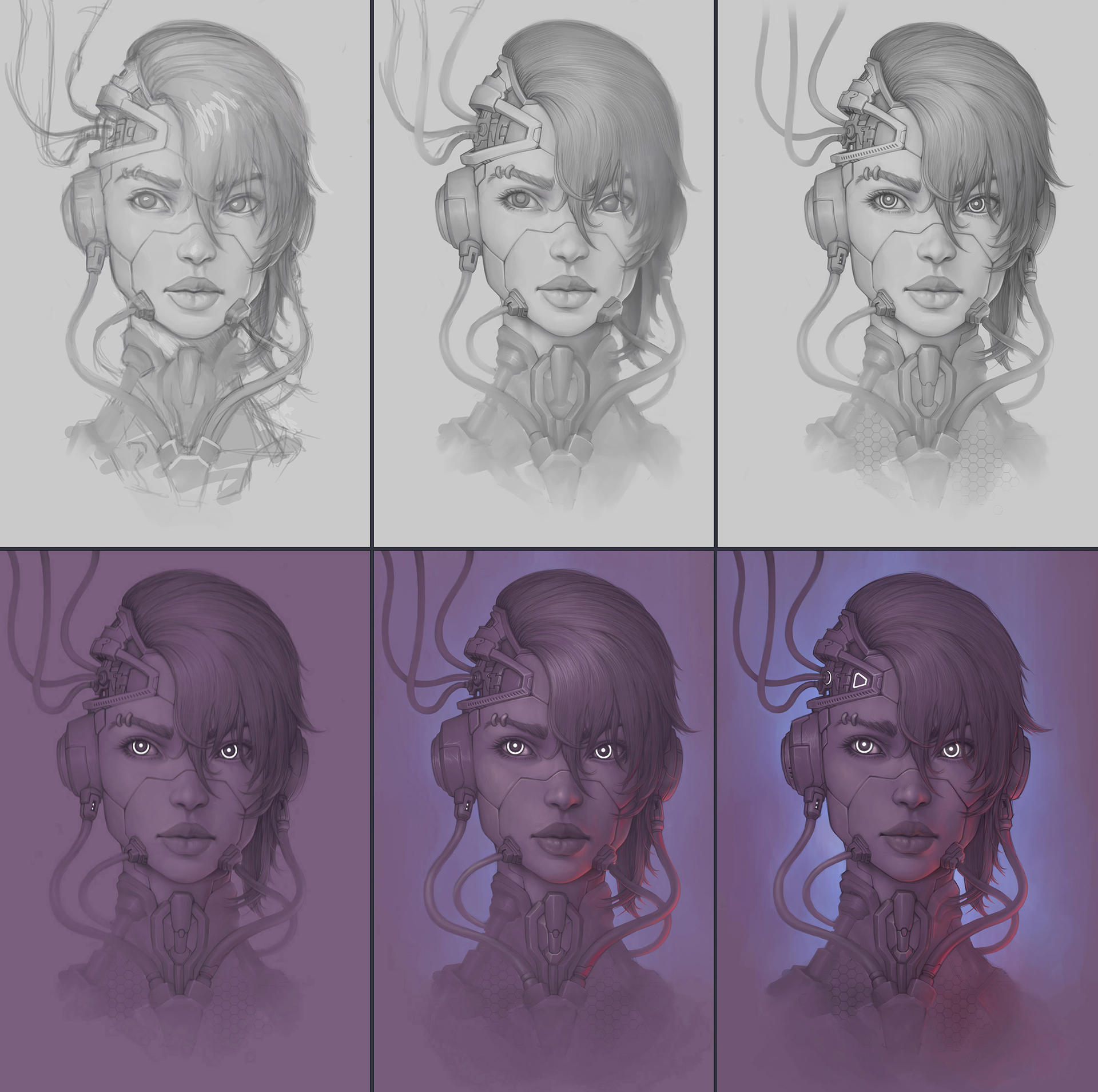 Computer Head Deviantart Cyber-head Process by Boris-Dyatlov on DeviantArt