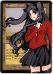 Tohsaka Rin, Fate Stay Night - MTG altered card by ALunne