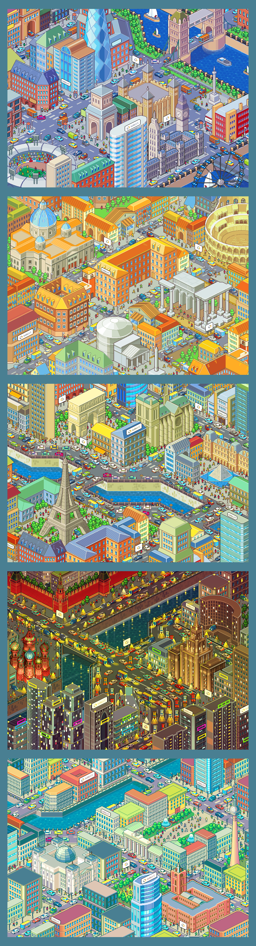 Pixel cities for Smart Russia