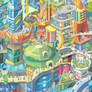 Futuristic city, for mairu 2013 caledar