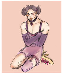 Ren in lingerie