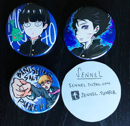 Mob psycho 100 buttons