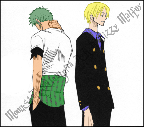 One Piece Sanji x Zoro Color