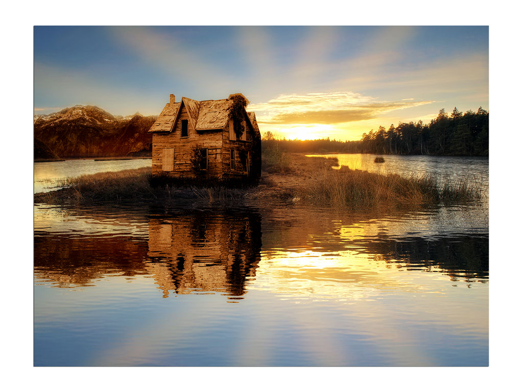 Old House Sunset