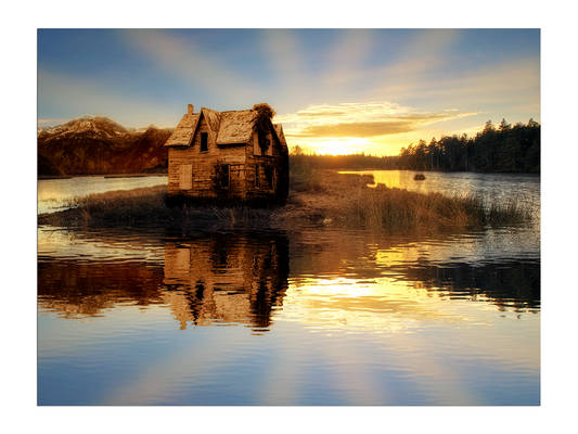 Old House Sunset