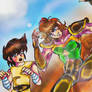 Seiya y el Leon dorado Aioria