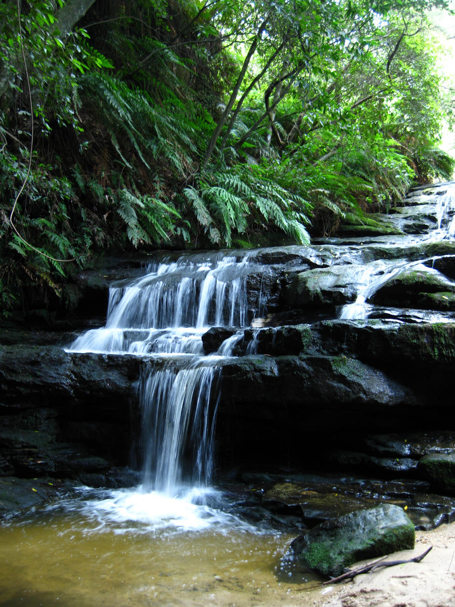 Rock waterfall