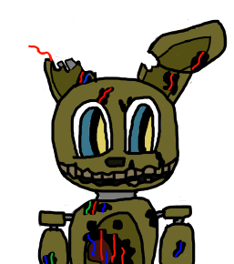FNAF:.{Springtrap:Warning,Wires showing} by TheRainbowController on  DeviantArt