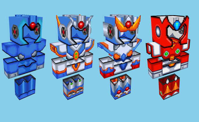 Megaman Classic X Minecraft Skins by hansungkee on DeviantArt