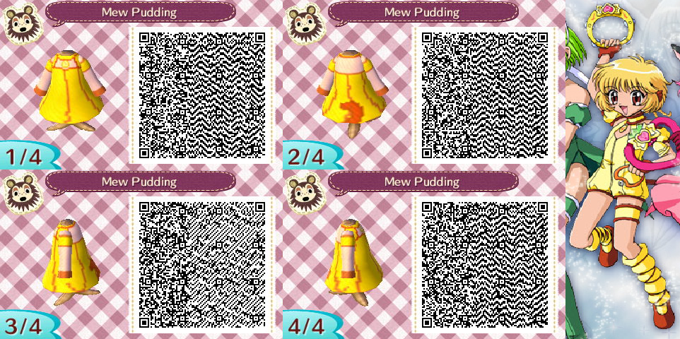 Animal Crossing QR Code Mew Pudding