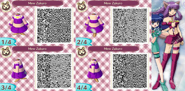 OLD Animal Crossing QR Code Mew Zakuro