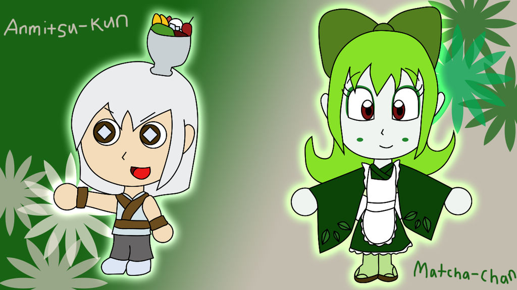 Matcha Chan SA OCs - Anmitsu-kun Matcha-chan by SuperAngel502 on DeviantArt