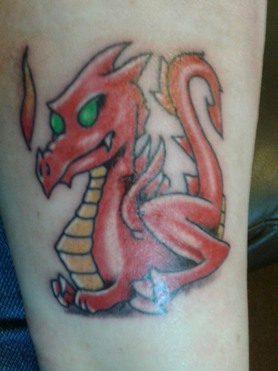 My welsh dragon tattoo by ShortySmith
