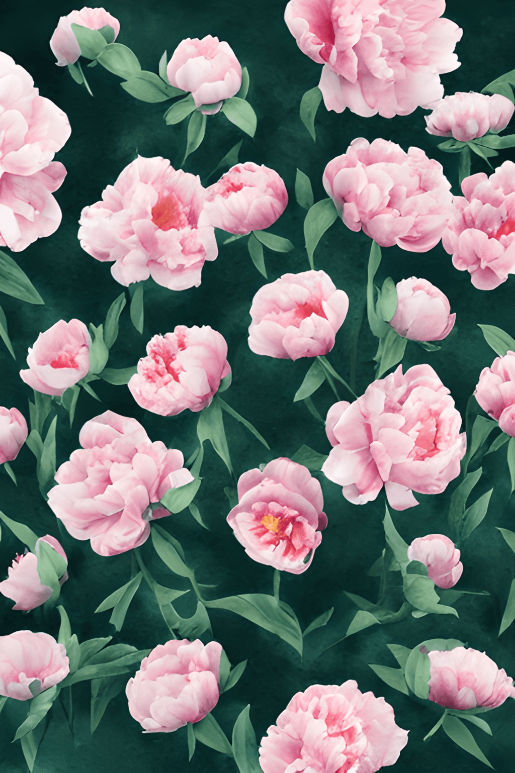 Floral iPhone Wallpaper Pink Peonies Background by
