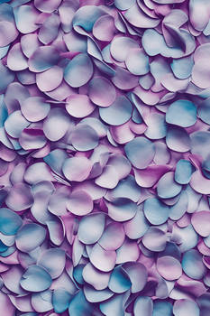 Pastel Rose Petals Pattern Wallpaper