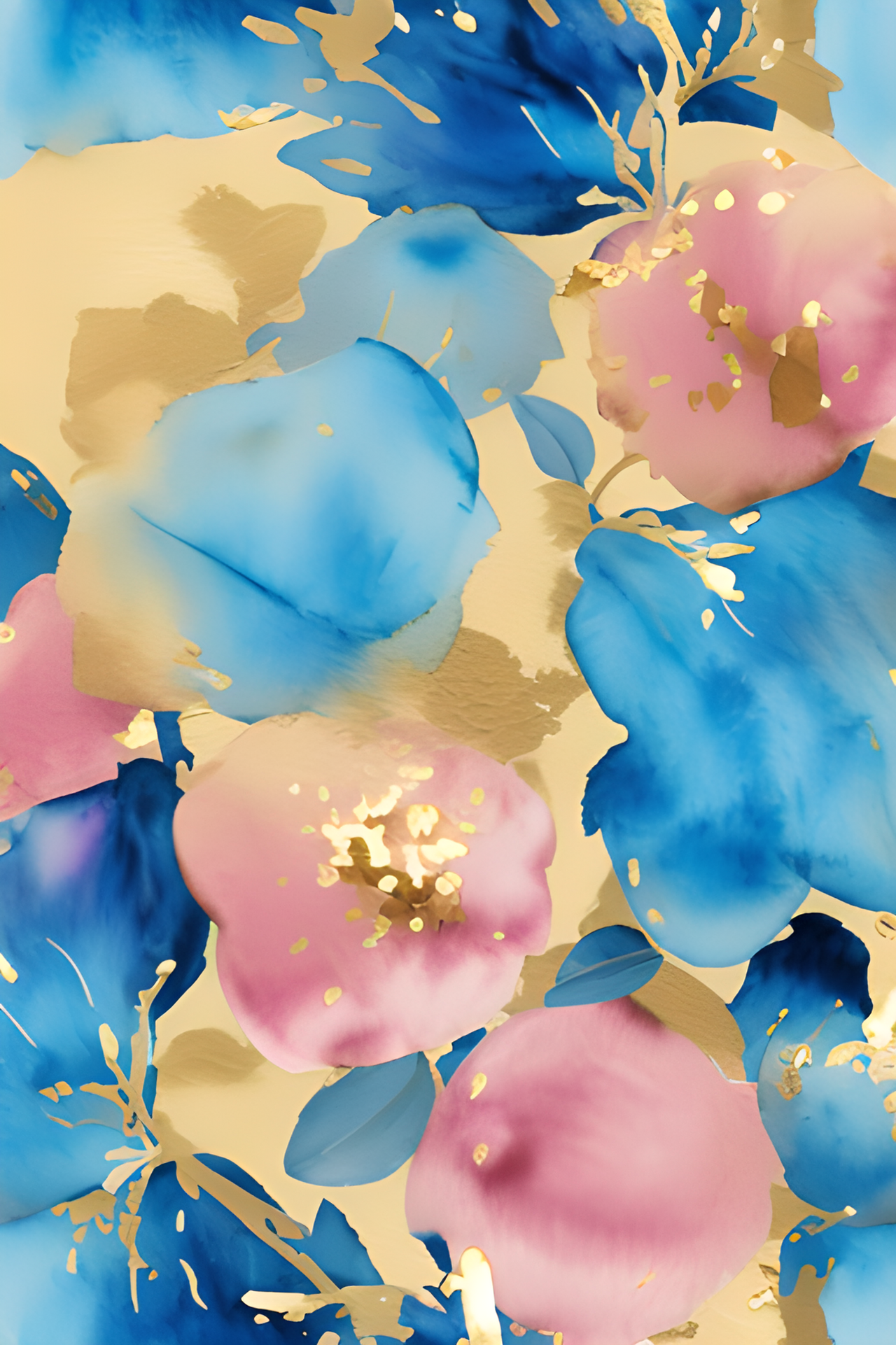 Watercolor discount flower wallpaper