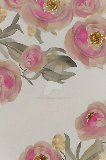 Watercolor Peonies Wallpaper